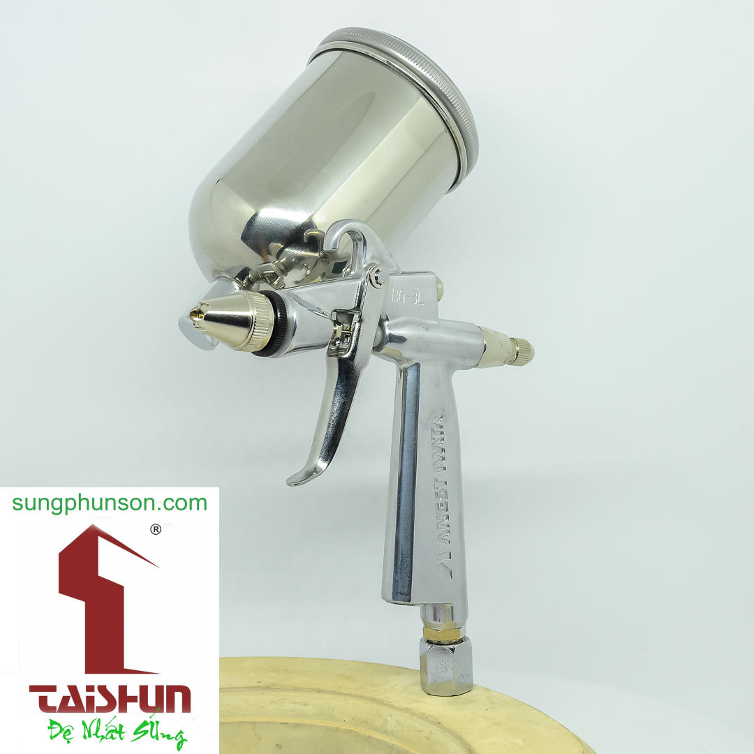 Súng phun sơn Anest Iwata RG-3L phun&nbsp; ra hình tròn
